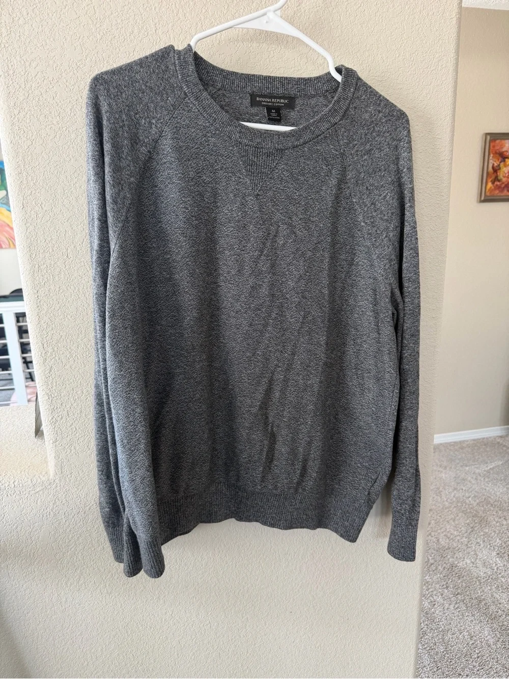 Banana Republic Men’s Charcoal Crewneck Sweater